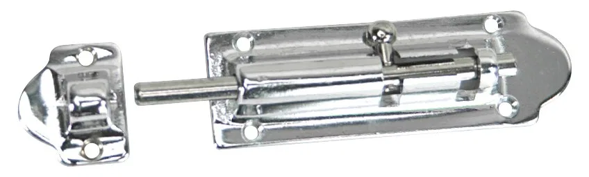 S-0586C – WHITECAP IND Access Door Latch, Use With Cabinet/ Hatch Slide Lock Barrel Type Chrome Plated Silver Brass S...